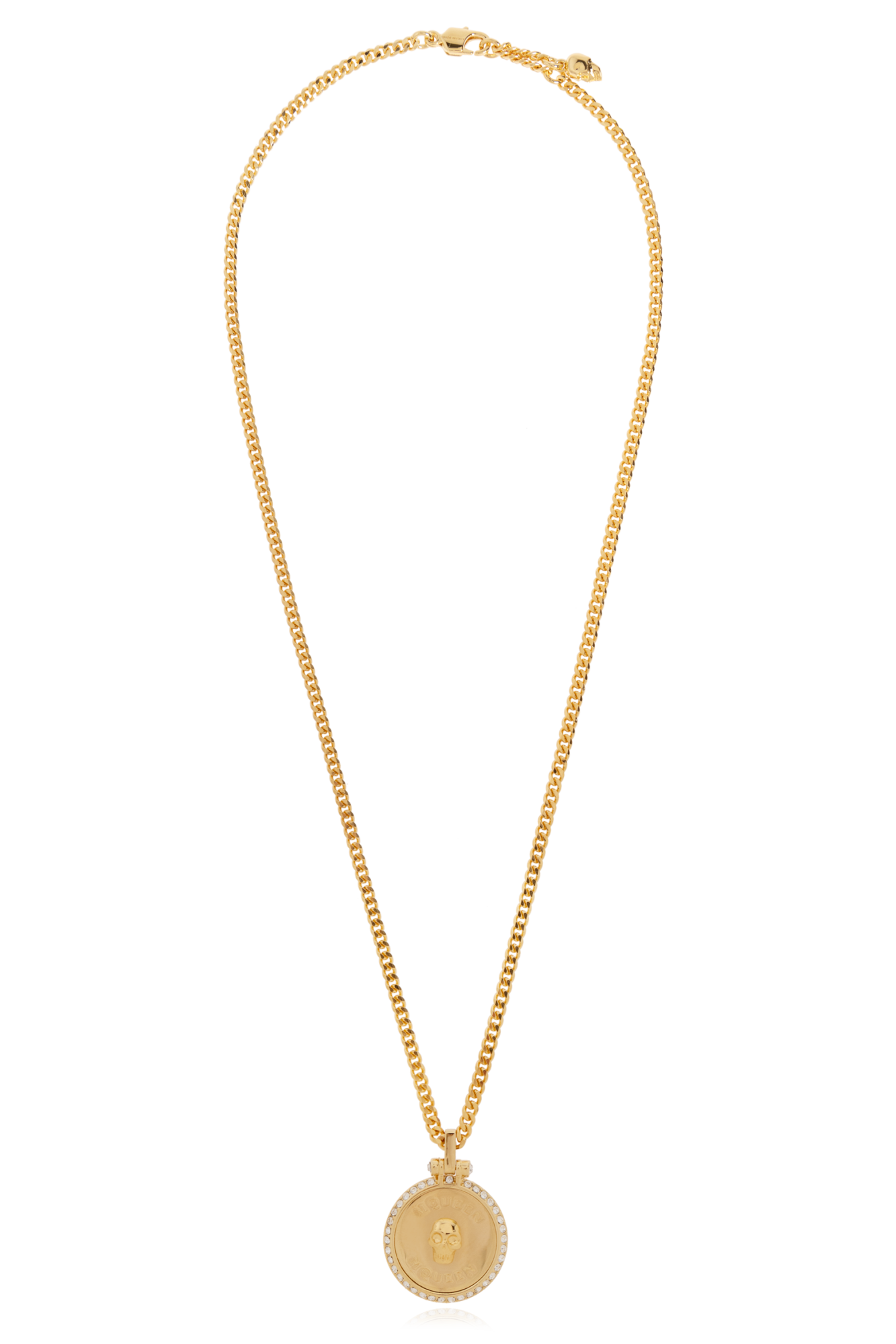 Gold Logo Necklace Alexander McQueen - Vitkac GB